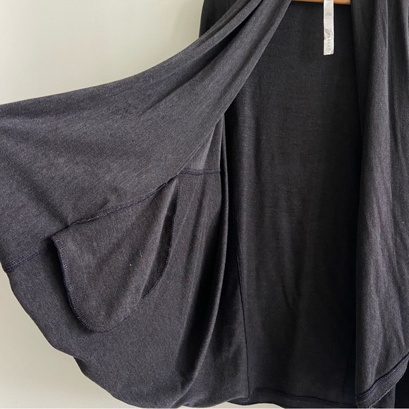 Lululemon To and Flow Wrap Cardigan Gray 12 - Picture 9 of 11